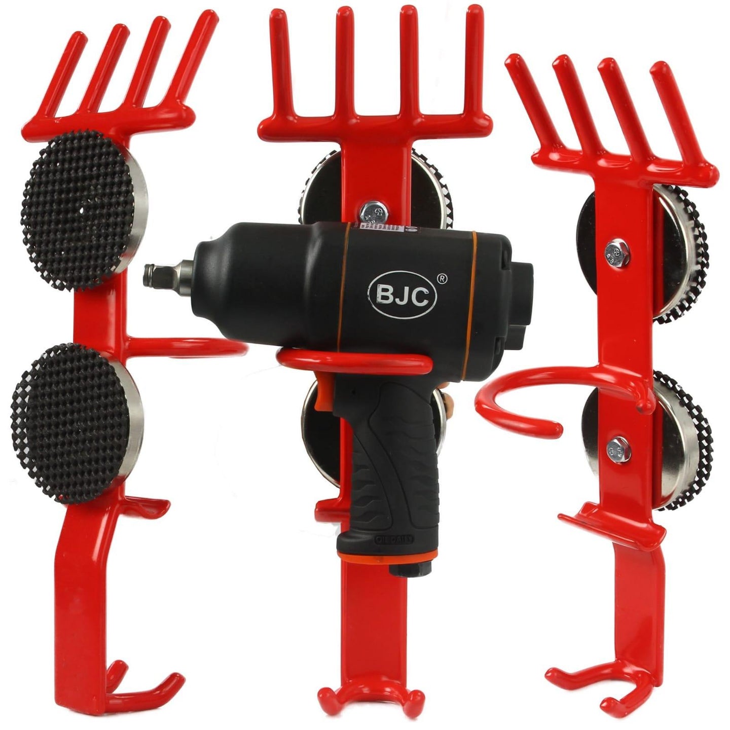 Suport pistol de impact si chei tubulare 4 in 1 cu 2 magneti - Bjc tools