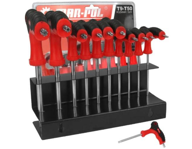 Set imbus torx cu maner T9 -T50 10 piese - Bjc tools