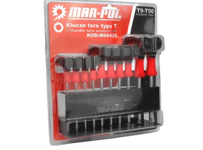 Set imbus torx cu maner T9 -T50 10 piese - Bjc tools