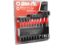Set imbus torx cu maner T9 -T50 10 piese - Bjc tools