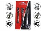 Set chei combinate cu clichet articulate chrome vanadium 8 10 13 mm - Bjc tools