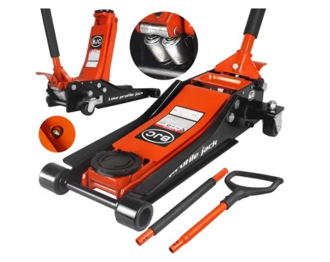 Cric hidraulic crocodil talie joasa pompa dubla 3 Tone Profesional - Bjc tools Imagine principală a produsului