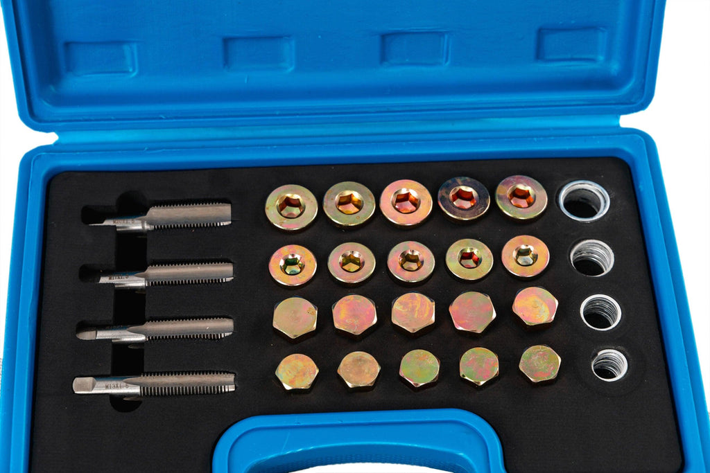 Trusa reparatie filet dop ulei 64 piese - Bjc tools