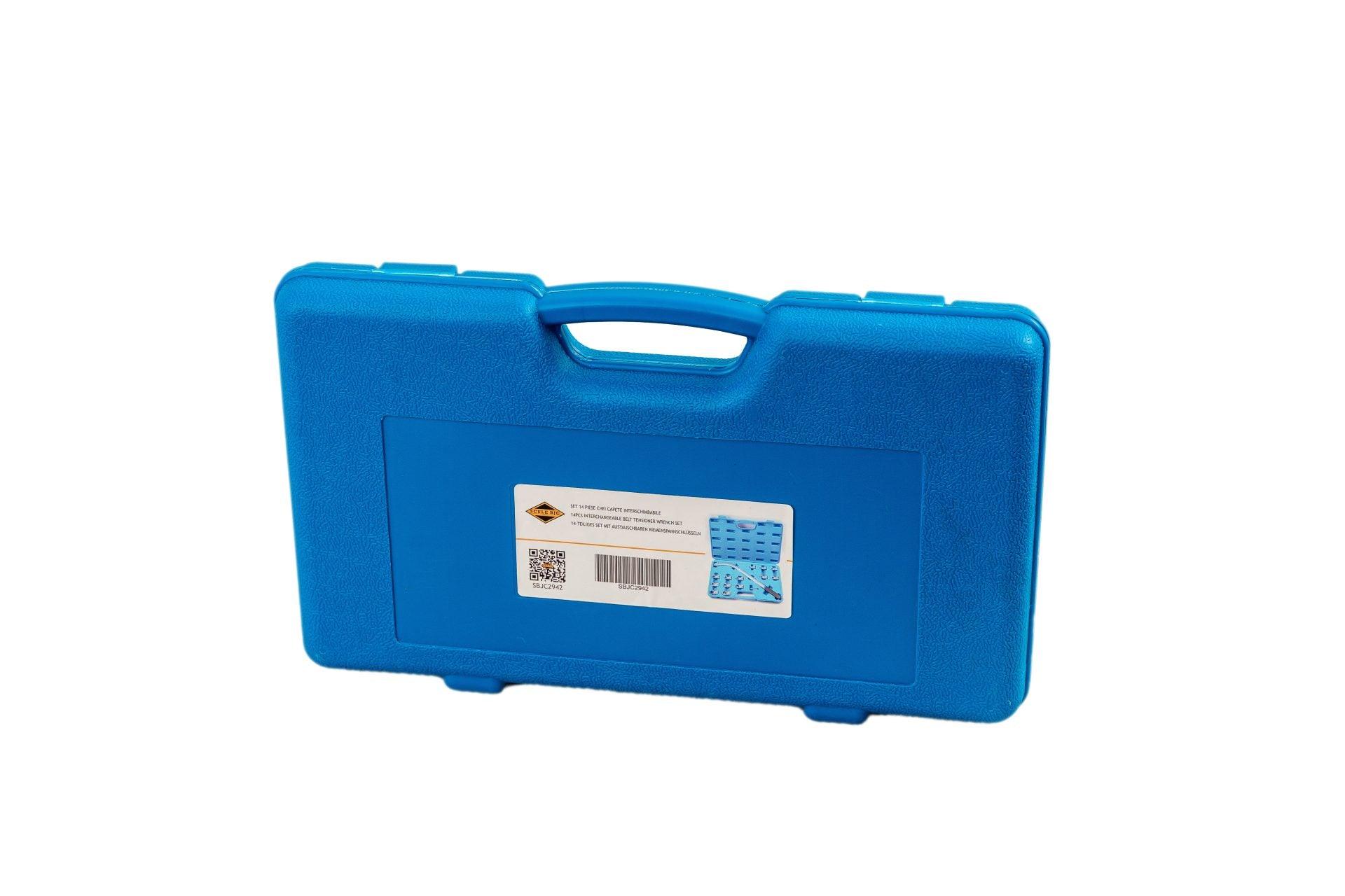 Set chei capete interschimbabile 14 piese, Set chei pentru montat curele de distributie,chei tensionare curele Imagine secundară a produsului