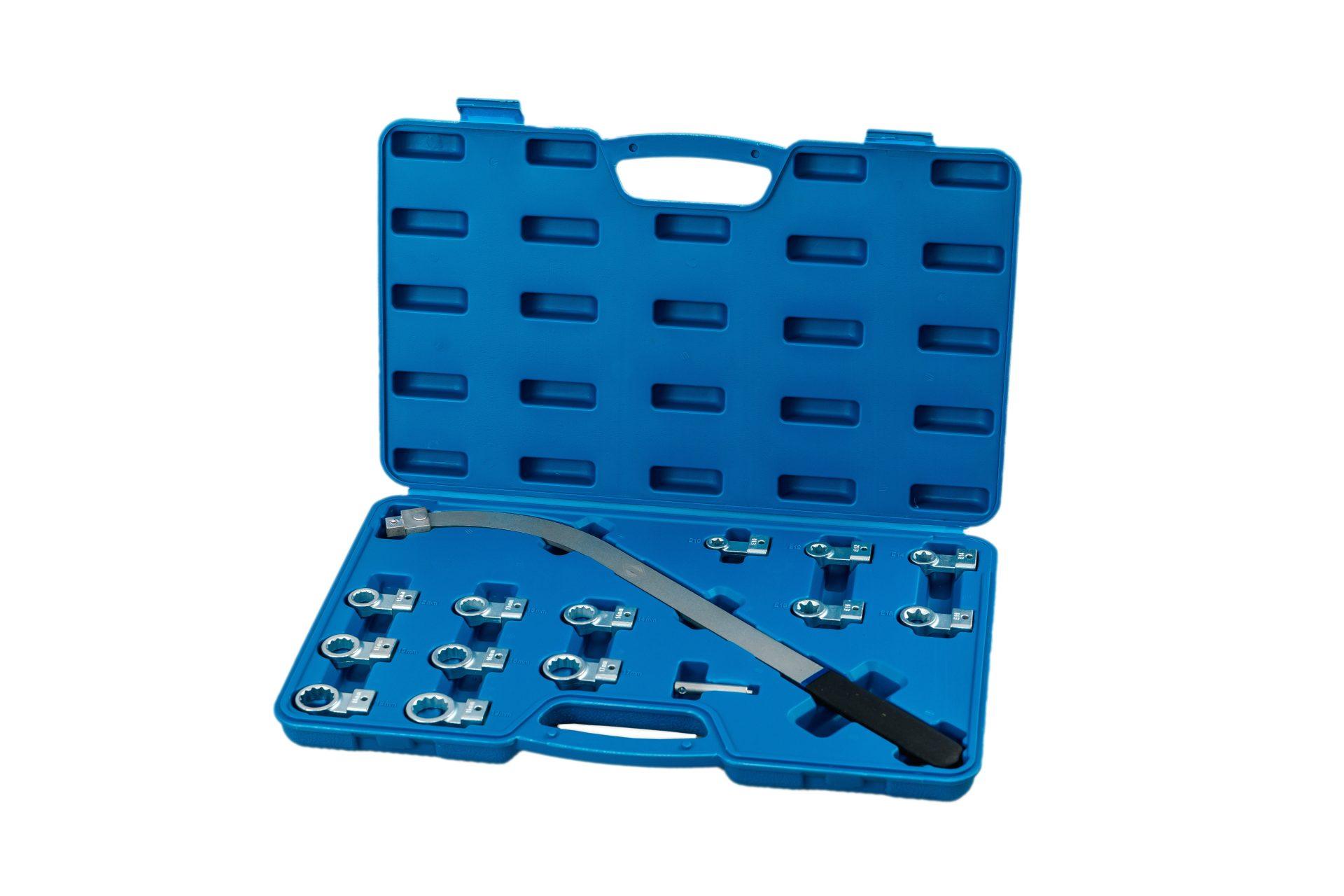 Set chei capete interschimbabile 14 piese, Set chei pentru montat curele de distributie,chei tensionare curele - Bjc tools Imagine principală a produsului