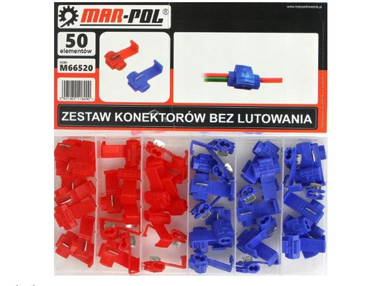 Set conectori electrici rapizi 50 piese - Bjc tools