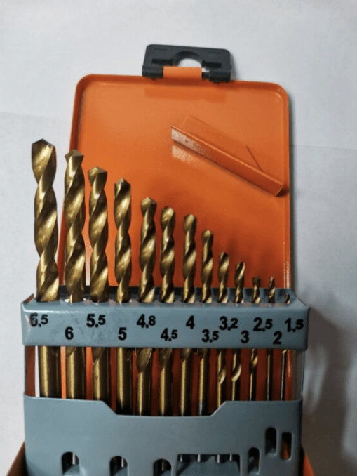 Set 13 burghii spirale HSS Ø 1.5 -6.5 mm - Bjc tools