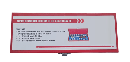 Set Chei cu Clichet pentru Buson ulei, 18 piese, Cr-V - Bjc tools