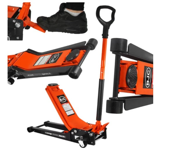 Cric hidraulic crocodil lung talie joasa pompa dubla PROFI 1.5 Tone - Bjc tools Imagine principală a produsului