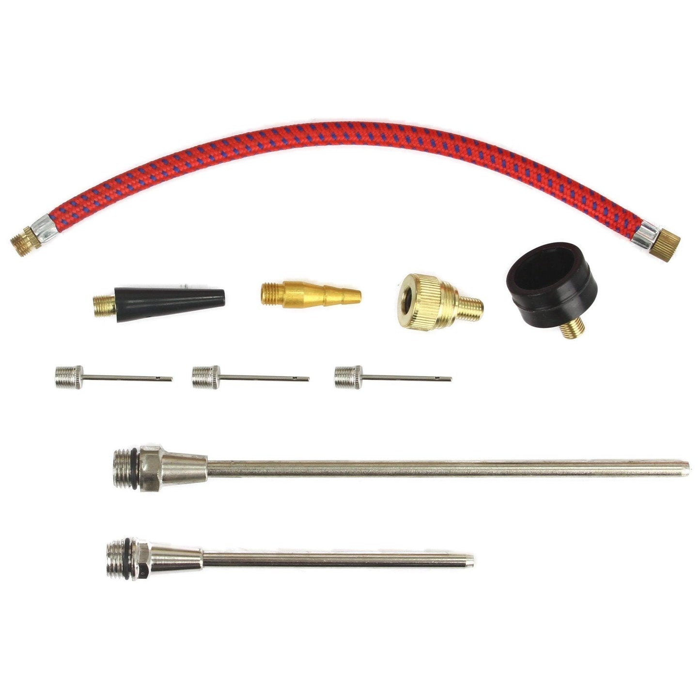 Set unelte pneumatice 18 piese. Pistol de vopsit, suflat aer, spălat, manometru, furtun si accesorii - Bjc tools