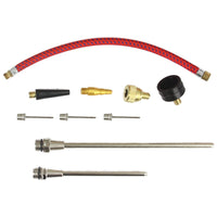 Set unelte pneumatice 18 piese. Pistol de vopsit, suflat aer, spălat, manometru, furtun si accesorii - Bjc tools