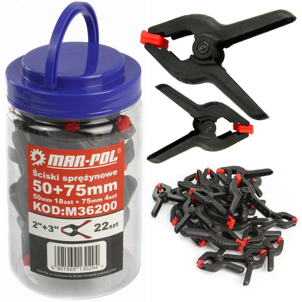 Set de cleme cu arc 22 de piese - Bjc tools Imagine principală a produsului