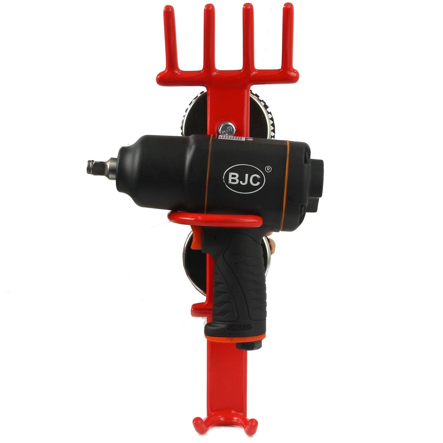 Suport pistol de impact si chei tubulare 4 in 1 cu 2 magneti - Bjc tools