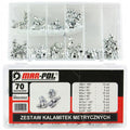 Set capete gresor decalimetru  nipluri de ungere metrice, 70 buc