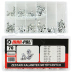 Set capete gresor decalimetru nipluri de ungere metrice, 70 buc - Bjc tools