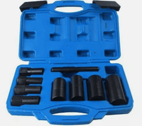 Set de chei tubulare cu blocare a piulițelor de roată cu impact, 9 buc., 1/2 ușă - Bjc tools