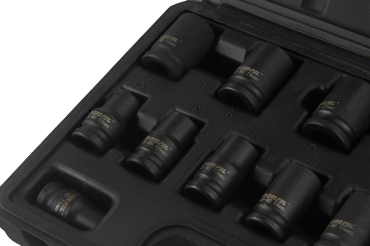 Trusa chei tubulare impact 1/2" scurte 10-24mm 13 piese - Bjc tools