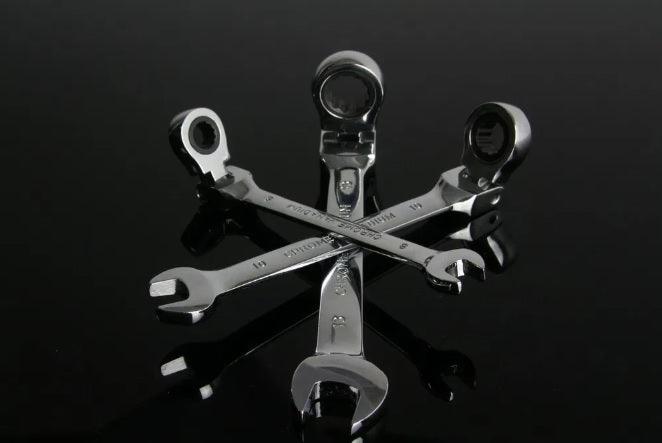 Set chei combinate cu clichet articulate chrome vanadium 8 10 13 mm - Bjc tools