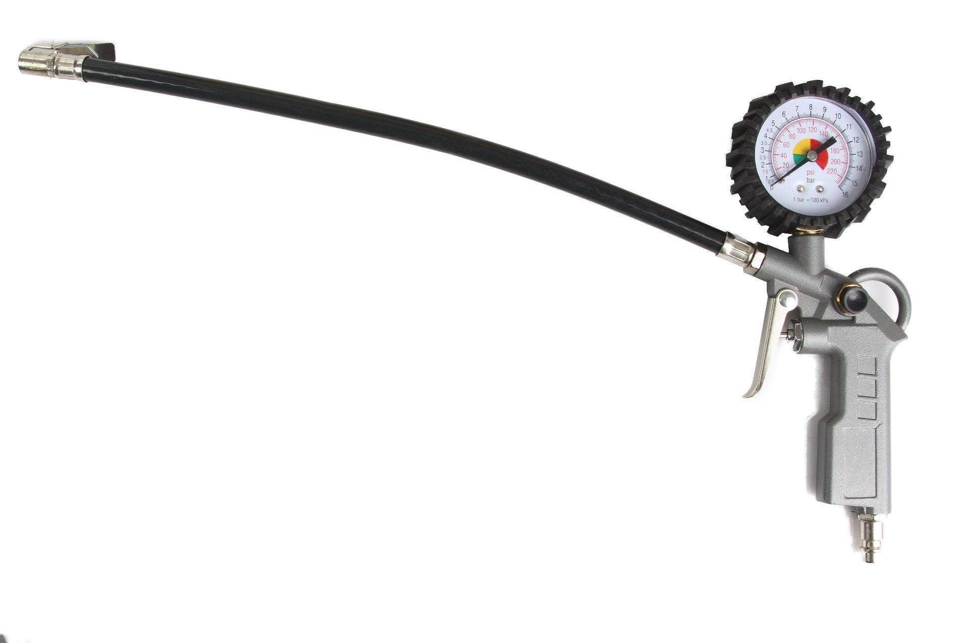 Set unelte pneumatice 18 piese. Pistol de vopsit, suflat aer, spălat, manometru, furtun si accesorii - Bjc tools