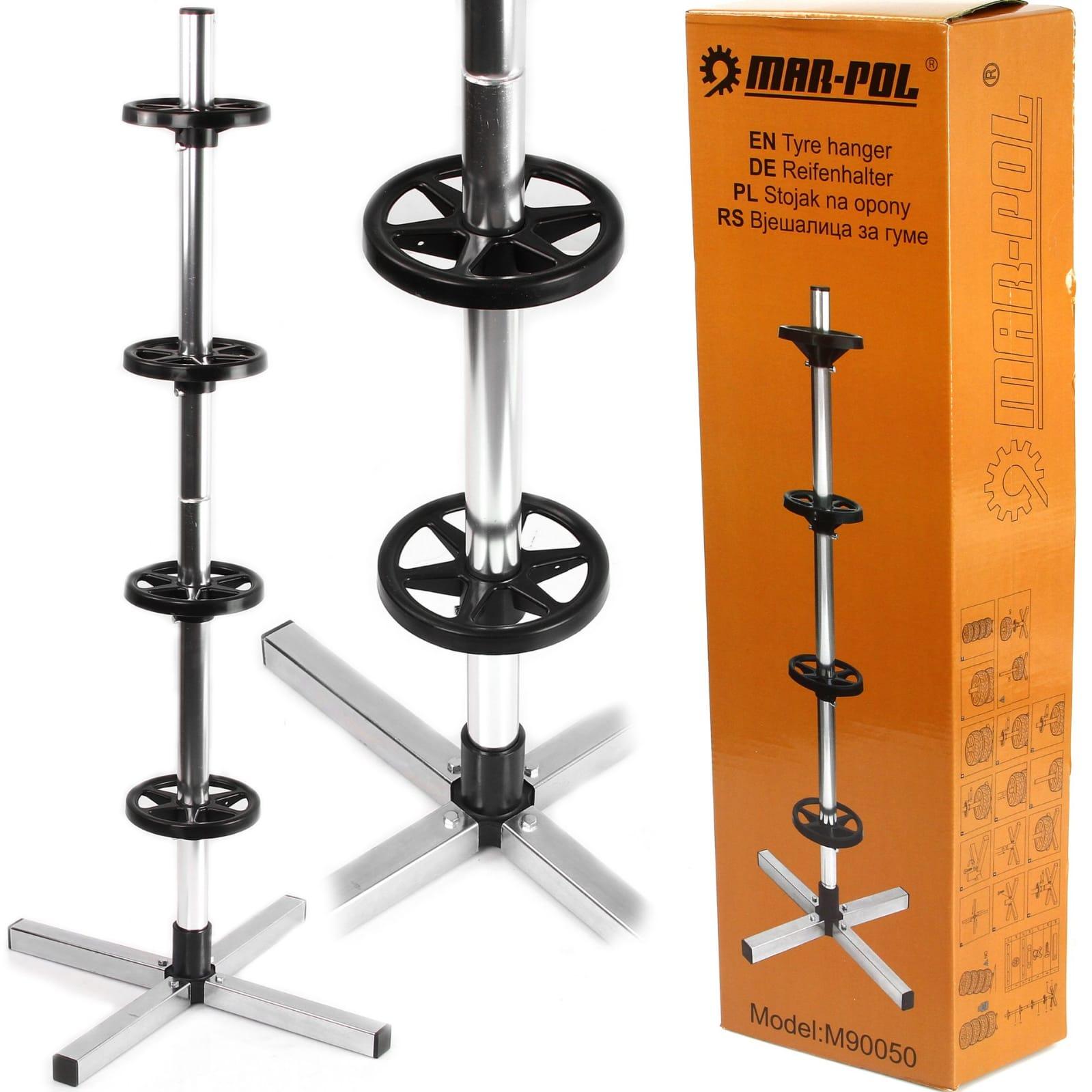 Stand/Suport de 4 roti pneuri jante anvelope latime max 235mm - Bjc tools Imagine principală a produsului