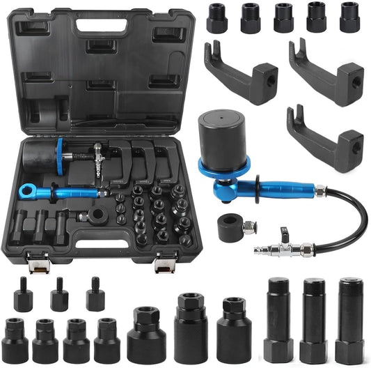 Trusa extractor pneumatic injectoare, Trusa presa extras injectoare 27 piese