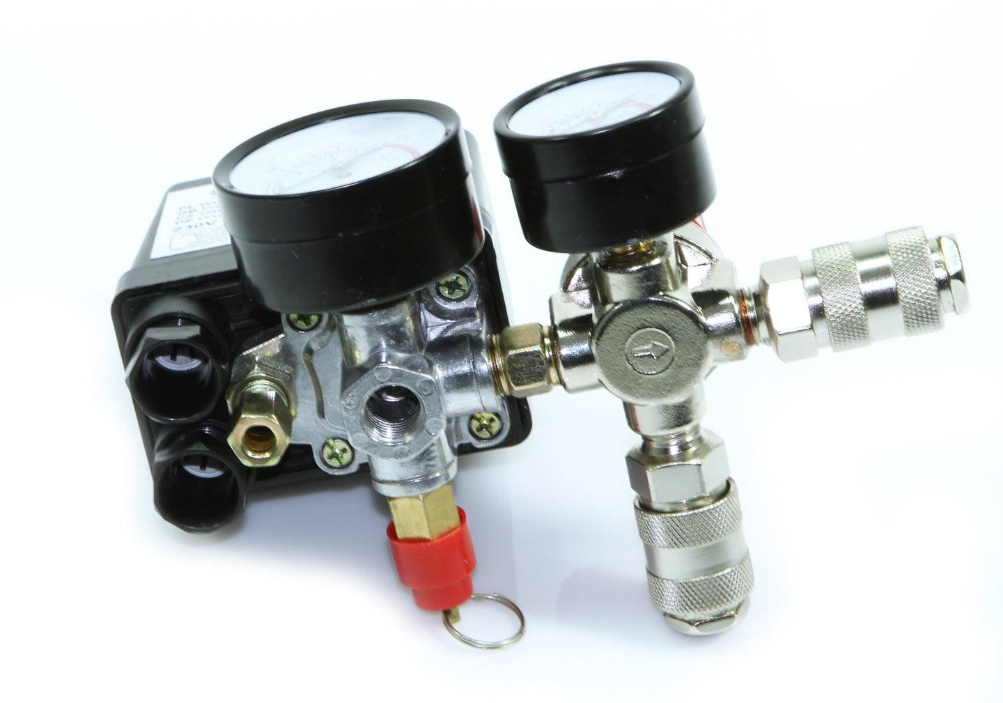 Kit presostat cu regulator de presiune 220v, presostat compresor aer - Bjc tools