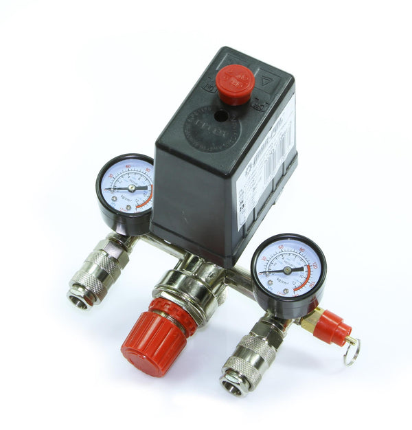 Kit presostat manometru regulator de presiune - Bjc tools