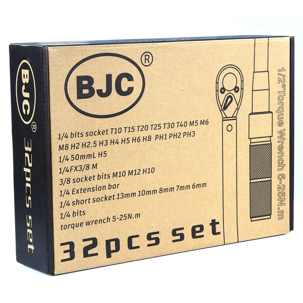 Set cheie dinamometrica 1/4 5-25Nm 32 piese - Bjc tools