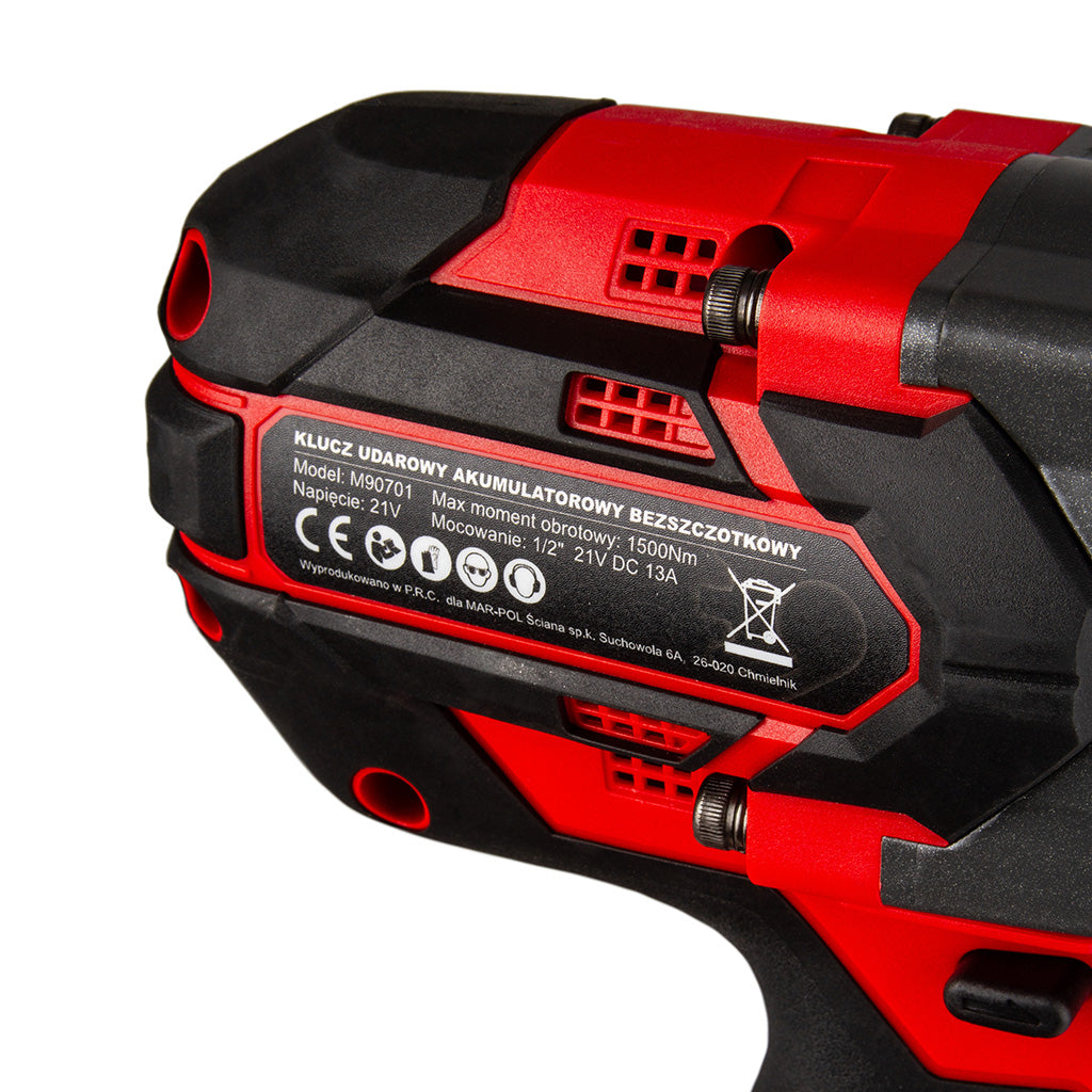 Cheie impact cu acumulator 1500 Nm Brushless