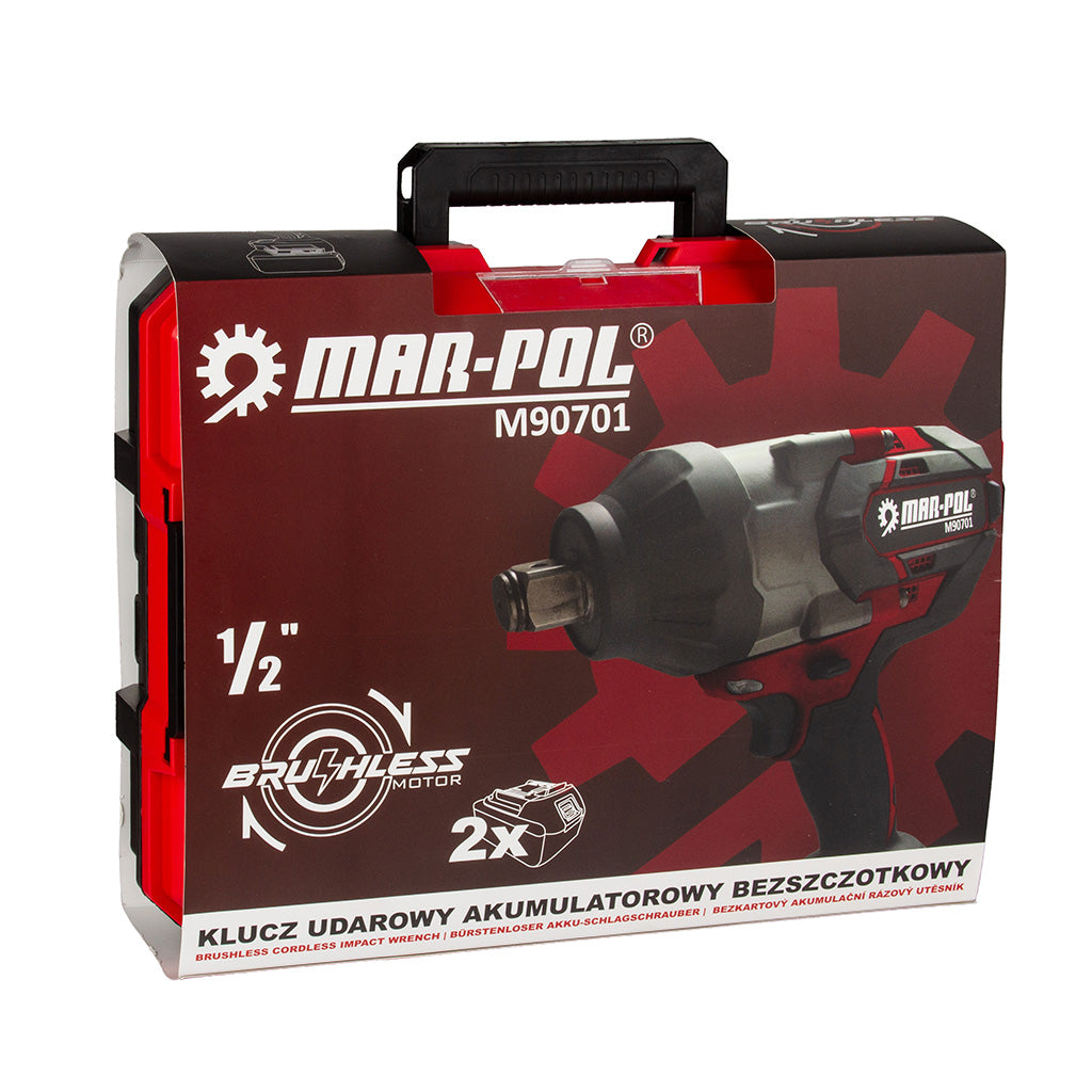 Cheie impact Mar-Pol M90701 1500 Nm 21V 4Ah bjctools