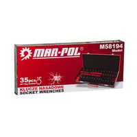 Set chei tubulare 1/2”lungi și scurte 8-32MM 35 buc