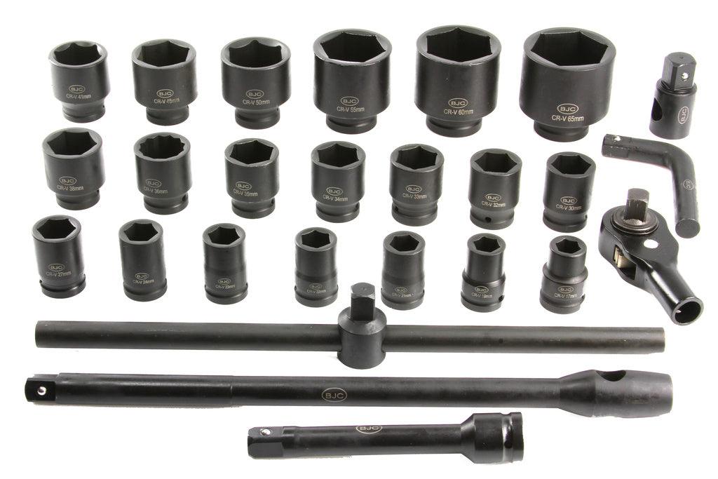 Trusa tubulare camion 26 buc 3/4" și 1" - Bjc tools