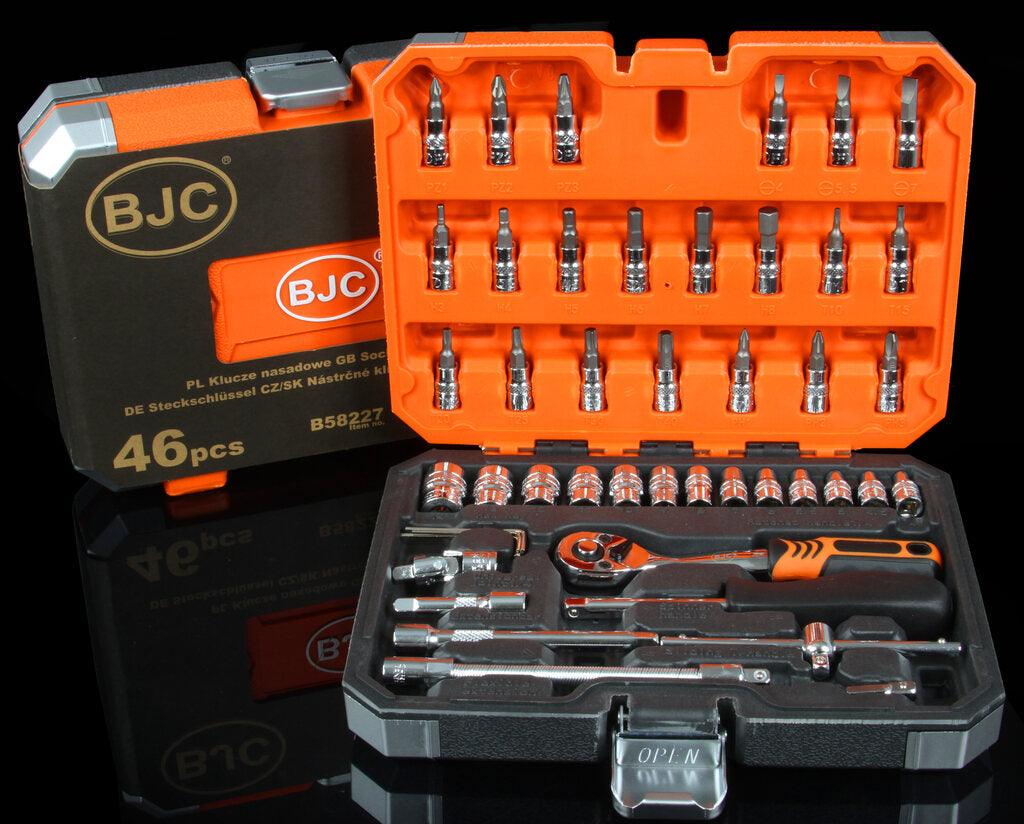 Trusa chei tubulare 1/4 46 piese PROFESIONALA - Bjc tools