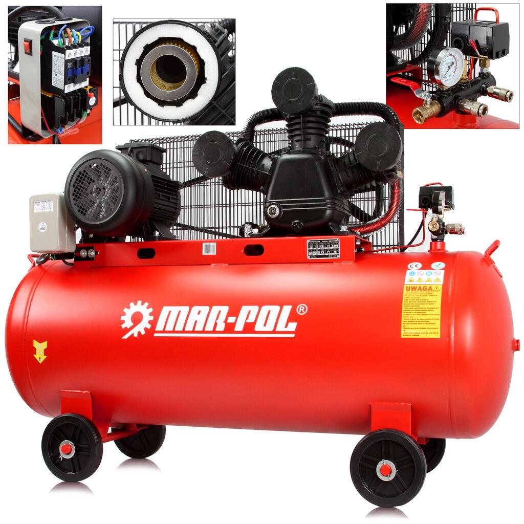Compresor aer comprimat 300 L 3 pistoane 380v Profesional - Bjc tools Imagine principală a produsului