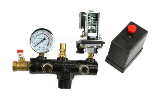 Kit presostat pentru compresor 400V 8 bar - Bjc tools