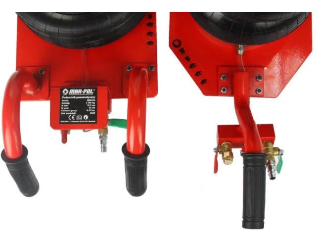 Cric pneumatic perna de aer 3.5 tone maner scurt pentru vulcanizare - Bjc tools