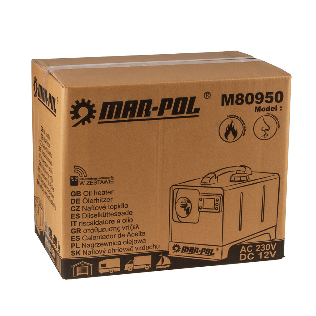 Siroco 8 kW – încălzitor portabil pe motorină 12V/230V cu termostat automat,aeroterma diesel