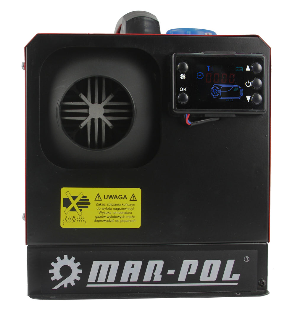 Siroco 8 kW – încălzitor portabil pe motorină 12V/230V cu termostat automat,aeroterma diesel