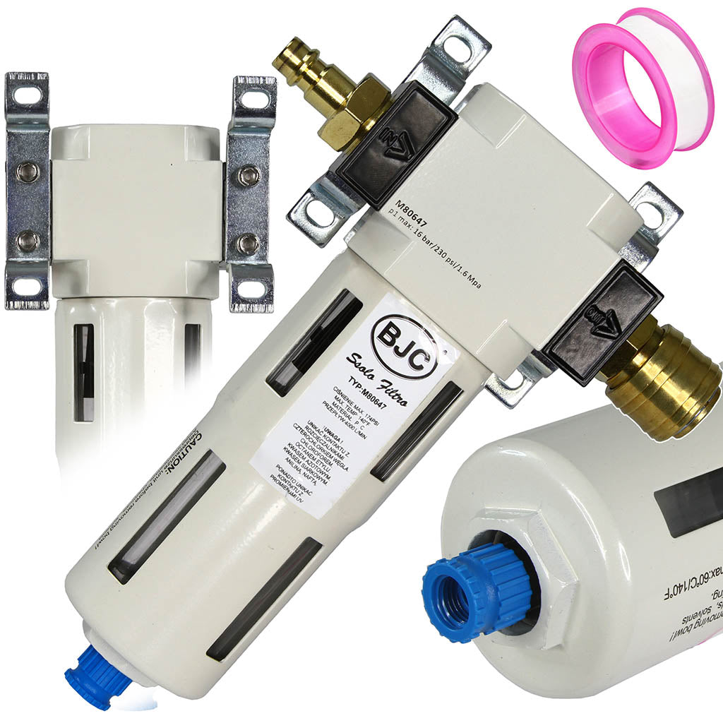 Filtru aer uscator dezumidificator profesional pentru scule pneumatice 1/2