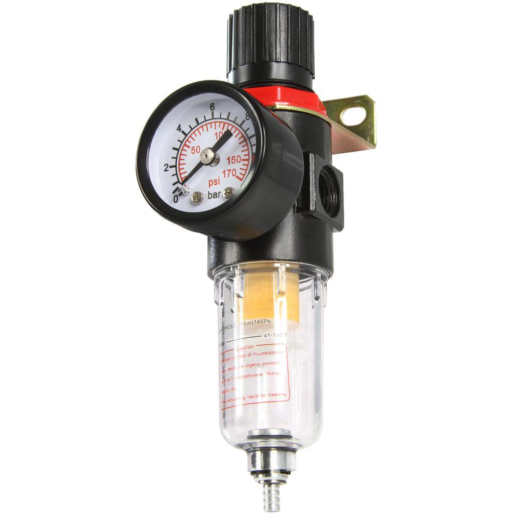 Filtru dehidratator reductor de presiune manometru 1/4" 12bar - Bjc tools