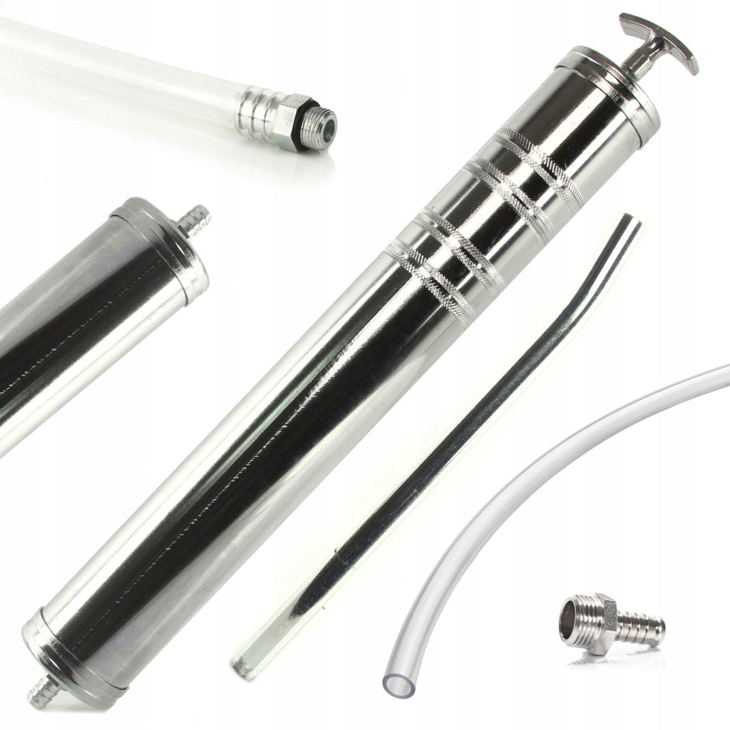 Pompa manuala tip seringa pentru extras si distribuit ulei 1000 ml - Bjc tools