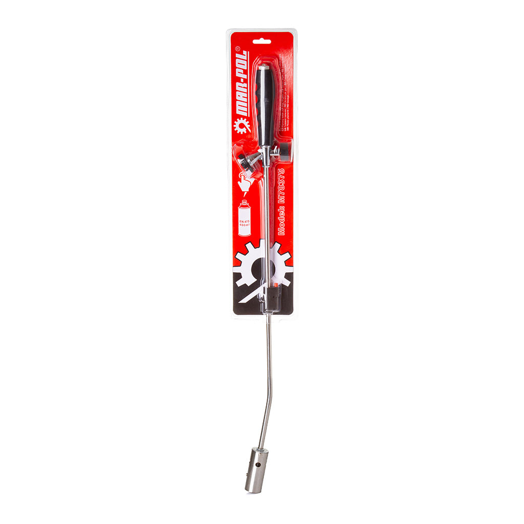 Arzător lung pe gaz, lance din oțel cu aprinzător piezoelectric, lungime 80 cm, reglare debit gaz