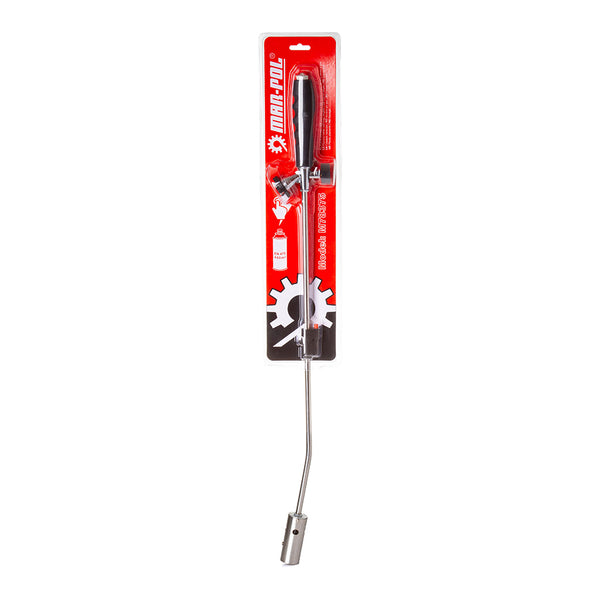Arzător lung pe gaz, lance din oțel cu aprinzător piezoelectric, lungime 80 cm, reglare debit gaz