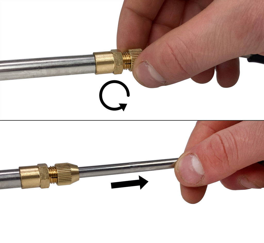 Pistol de suflat aer telescopic