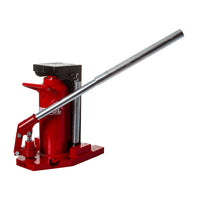 Cric pentru utilaje/ camioane cu talpa joasa | 20 tone, ideal pentru reparații și întreținere, cu mâner pliabil.