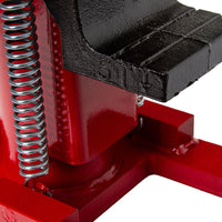 Cric 10T talie joasa, Cric camioane si utilaje - detaliu despre suport și sistem de prindere.