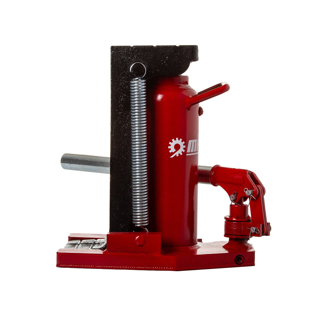 Cric pentru utilaje/ camioane cu talpa joasa | 20 tone, echipat pentru repararea echipamentului greu.