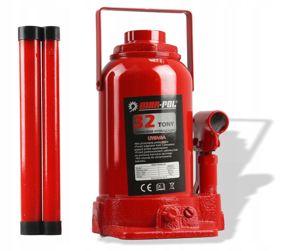 Cric hidraulic 32 tone premium certificat TUV - Bjc tools