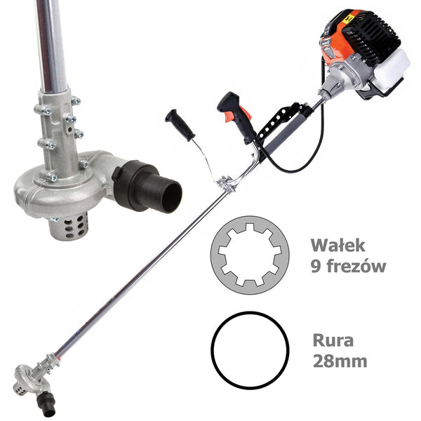 Pompa Apa pentru Motocoasa - Tija 28mm - Ax 9 Caneluri - Adaptor Motopompa