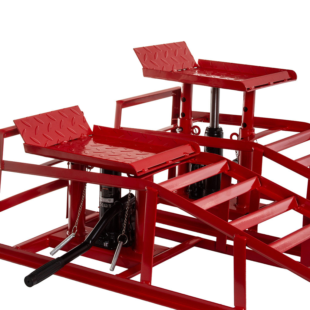 Set rampe auto cu lift hidraulic